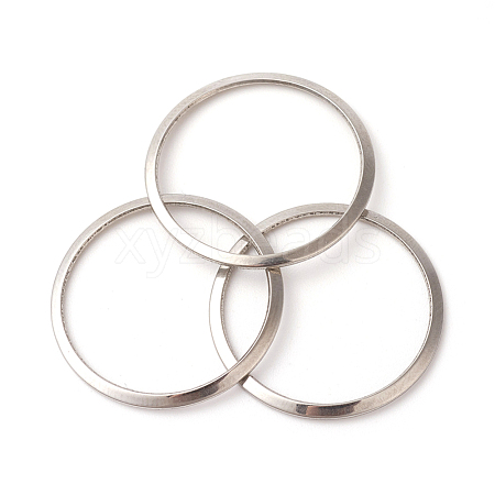 Tarnish Resistant 201 Stainless Steel Linking Rings STAS-F192-001P-01-1