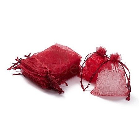 Organza Gift Bags with Drawstring OP-R016-9x12cm-03-1