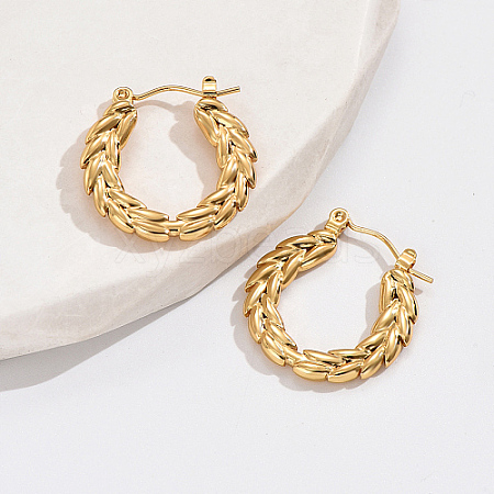 304 Stainless Steel Hoop Earrings VH0217-1-1