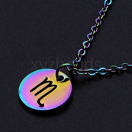 201 Stainless Steel Pendants Necklaces NJEW-S105-JN627-8-1