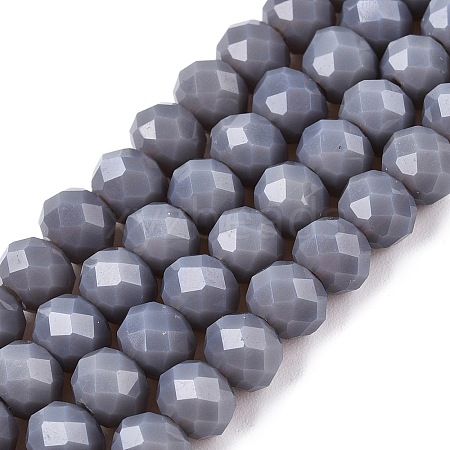 Opaque Solid Color Imitation Jade Glass Beads Strands LS-EGLA-A044-P6mm-D10-1