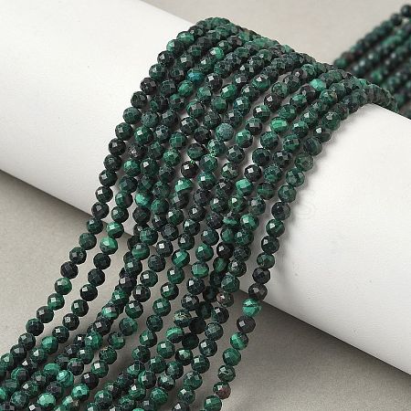 Natural Malachite Beads Strands G-D306-A02-3mm-A-1