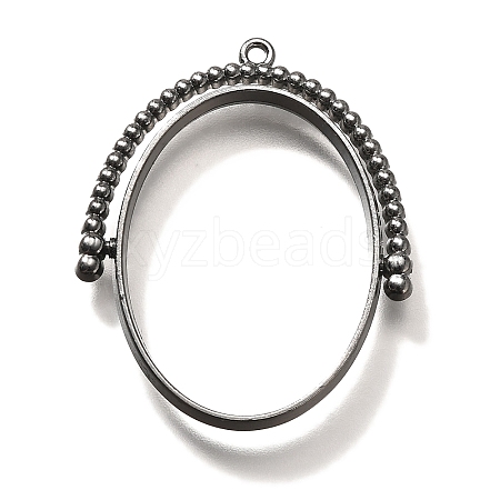 Alloy Open Back Bezel Pendants PALLOY-I223-11B-1