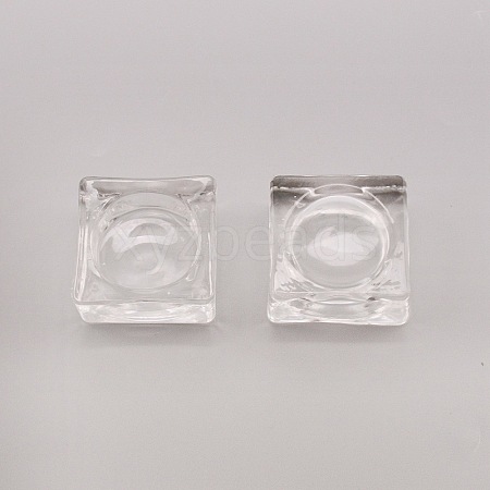 Square Glass Dappen Dish/Lid Bowl Cup Crystal Dish MRMJ-WH0075-16-1