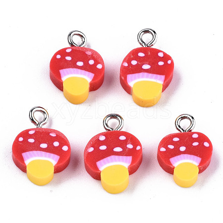 Handmade Polymer Clay Charms X-CLAY-T016-50-1