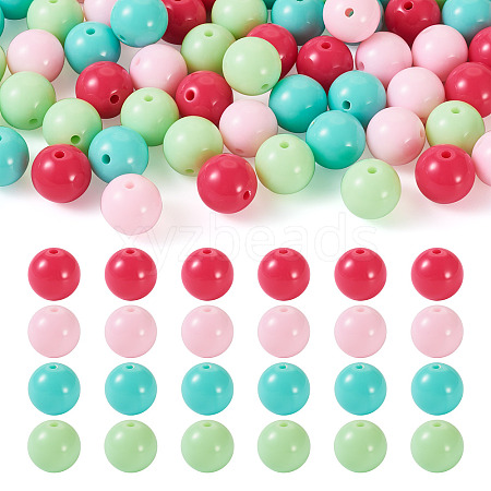 Opaque Acrylic Beads OACR-TAC0014-06F-1