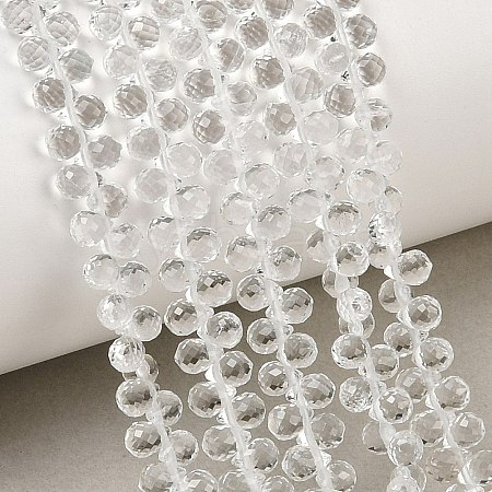 Natural Quartz Crystal Beads Strands GG-CBAB63F-A01-1