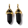 Natural Obsidian Pendants G-K329-67G-2