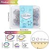 CHGCRAFT 250Pcs 5 Styles 304 Stainless Steel Open Jump Rings STAS-CA0001-65-2