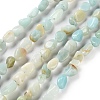 Natural Flower Amazonite Beads Strands G-P497-01C-27-1