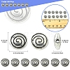 30Pcs Tibetan Style Alloy Beads TIBEB-FS0001-12-4