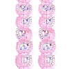 Electroplate Baking Paint Transparent Glass Beads Strands GL-CBA17FF-01H-3