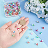 AHADERMAKER 
90Pcsa 6 Colors Electroplate Glass Charms FIND-GA0002-85-3