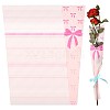 Bowknot Print Transparent PE Cone Flower Sleeves ABAG-FZC0002-001F-1