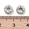 Brass Micro Pave Cubic Zirconia Beads KK-C051-32P-02-2