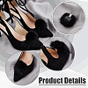 Faux Mink Fur Shoe Decorations AJEW-WH0518-96-4