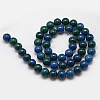 Synthetic Fossil Beads Strands G-L028-8mm-09-3