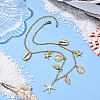 304 Stainless Steel Necklaces NJEW-YW00009-4