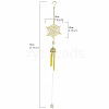 Halloween Spider Web Alloy & Iron & Eanmel Wind Chime PW-WGF44C9-01-1