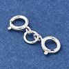 S925 Sterling Silver Double Spring Ring Clasps STER-R003-07S-2