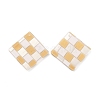 Checkerboard Style Rhombus Acrylic Pendants OACR-G008-01F-1