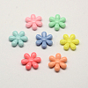 Opaque Acrylic Flower Beads SACR-Q100-M052-1