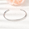 304 Stainless Steel Cuff Bangles BJEW-D388-01C-P-2