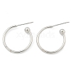 Brass Stud Earrings EJEW-L245-001P-4
