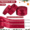 15 Yards 3 Styles Polyester Single Face Velvet Ribbons SRIB-BC0001-31C-2