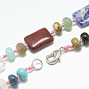 Natural & Synthetic Beaded Necklaces NJEW-S395-25-2