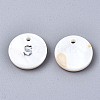 Natural Freshwater Shell Pendants X-SHEL-Q018-01A-S-P-2