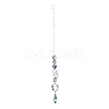 AB Color Plated Crystal Bullet Big Pendant Decorations HJEW-G019-03F-1