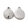 Non-Tarnish 304 Stainless Steel Pendant Rhinestone Settings STAS-F290-09P-1