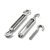 304 Stainless Steel Turnbuckle with Adjustment Hook Eyelet Screw STAS-B082-03P-2