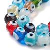 Handmade Evil Eye Lampwork Bead Strands LAMP-M015-01A-4