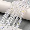 Transparent Electroplate Glass Beads Strands EGLA-A039-T2mm-L13-4