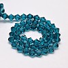 Imitate Austrian Crystal Bicone Glass Beads Strands X-GLAA-F029-4x4mm-01-2