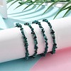 Natural Chrysocolla Chips Bracelets for Women BJEW-H623-01S-09-3