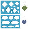 Acrylic Earring Handwork Template DIY-WH0359-050-1