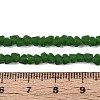 Frosted Opaque Glass Beads Strands GLAA-N017-4mm-17-2