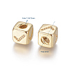 Brass Micro Pave Cubic Zirconia Beads ZIRC-G162-16G-11-2