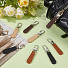 8Pcs 4 Colors PU Leather Zipper Pulls for Handbags Luggage and Jacket FIND-CL0002-10-4