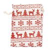 Christmas Theme Cotton Fabric Cloth Bag X-ABAG-H104-B12-2