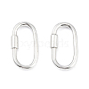 925 Sterling Silver Locking Carabiner Clasps STER-K173-20S-1