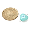 Evil Eye Resin Connector Charms PALLOY-JF02126-02-4