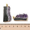 Raw Rough Natural Amethyst Pendants G-H084-08G-3