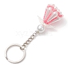 Glass Seed Bead with Acrylic Angel Keychain KEYC-MZ00026-03-4