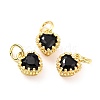 Brass Micro Pave Mixed Color Cubic Zirconia Pendants ZIRC-D120-02G-05-1