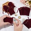  60Pcs Rectangle Velvet Drawstring Pouches TP-NB0001-66B-3