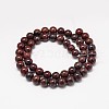 Natural Brecciated Jasper Round Beads Strands G-P075-14-8mm-2